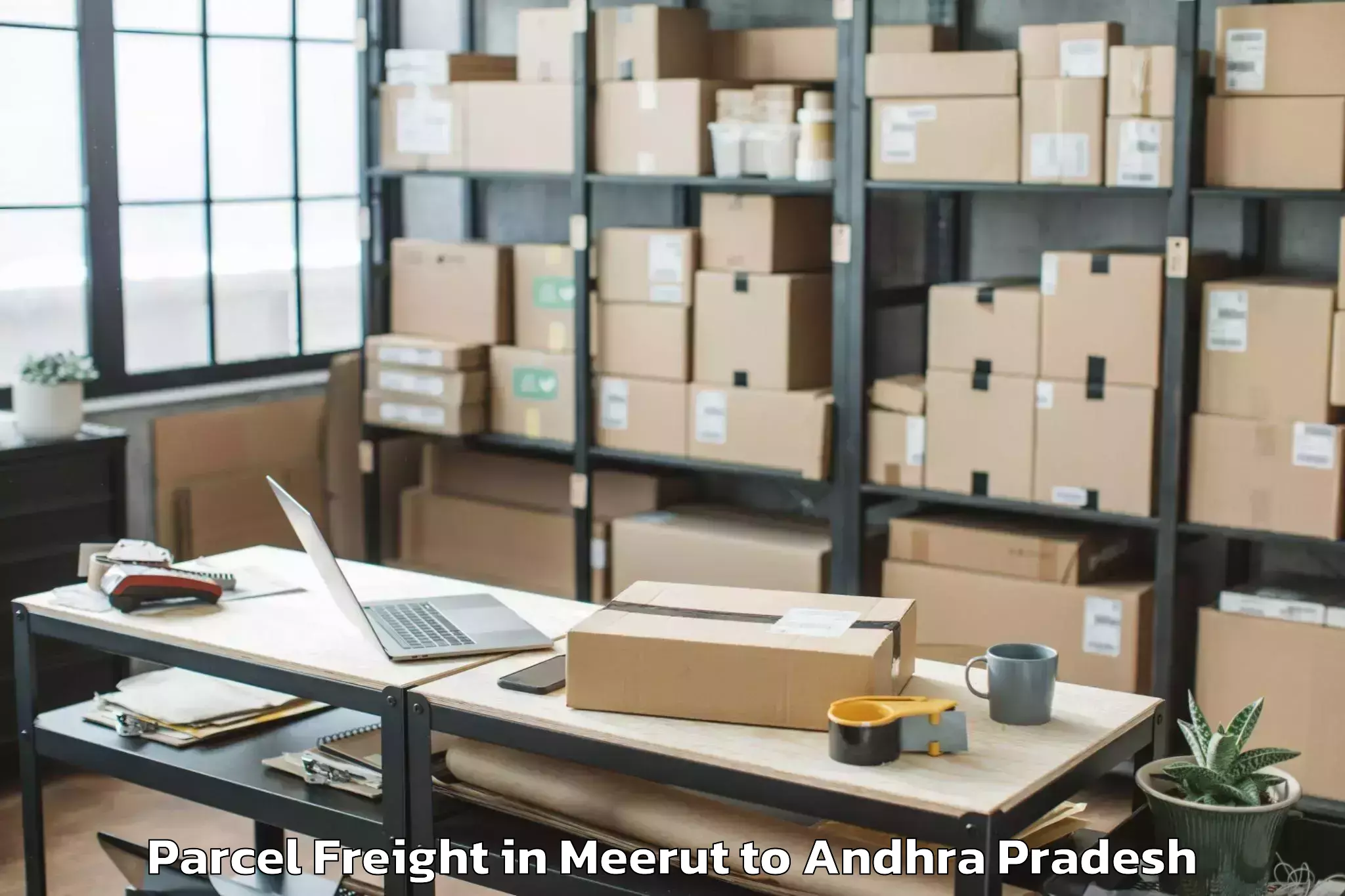 Trusted Meerut to Penamaluru Parcel Freight